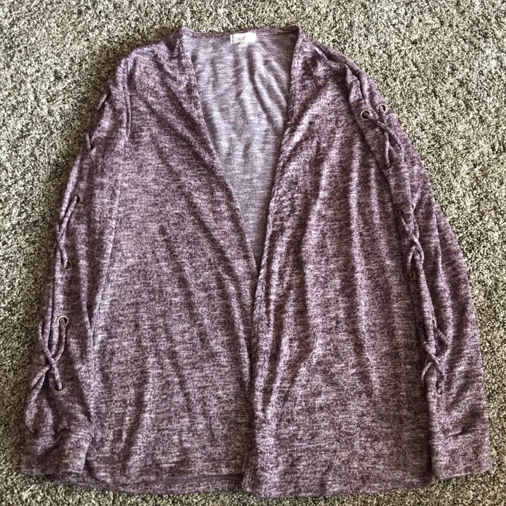 Selfie Burgundy Cardigan
